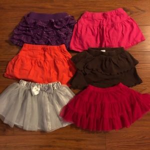 Lot of baby girl skirts
